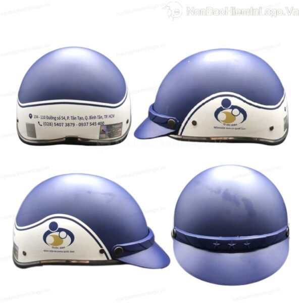 Mũ Bảo Hiểm 12 Đầu BH010-8 In Logo