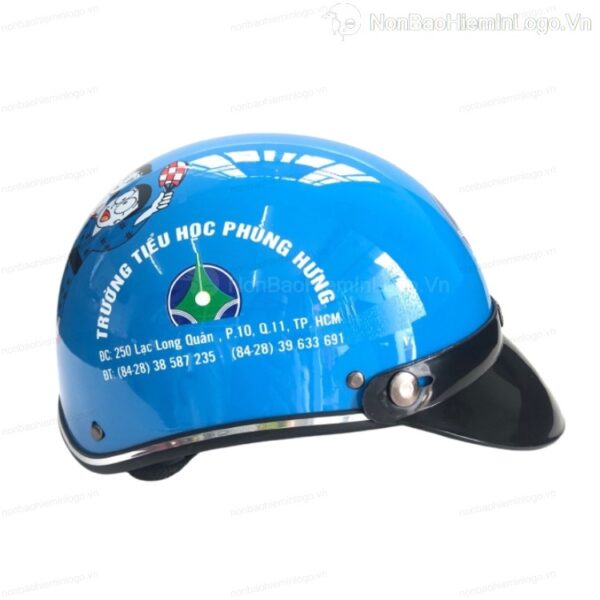 Mũ Bảo Hiểm Trẻ Em Nửa Đầu BH018 In Logo
