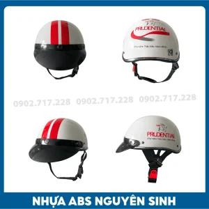 Nón bảo hiểm in logo Bảo hiểm Prudential