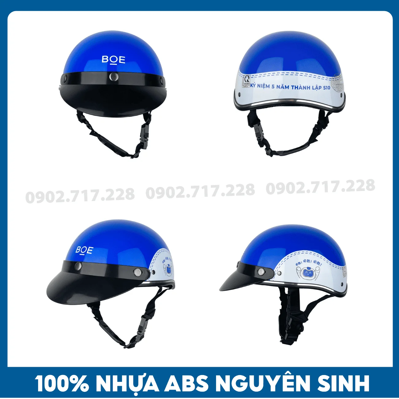 Nón bảo hiểm in logo Công ty BOE