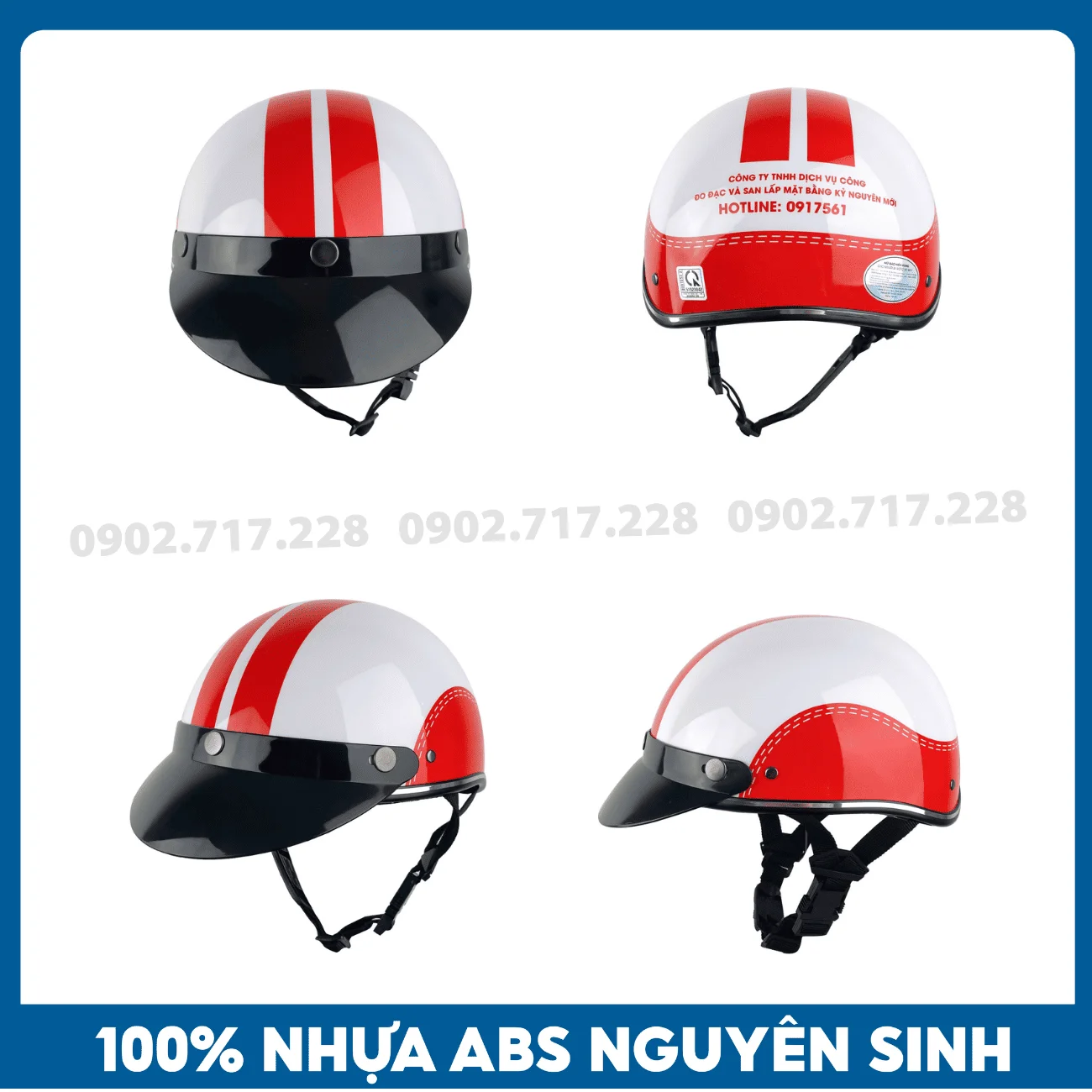 Nón bảo hiểm in logo Công ty Kỷ Nguyên Mới