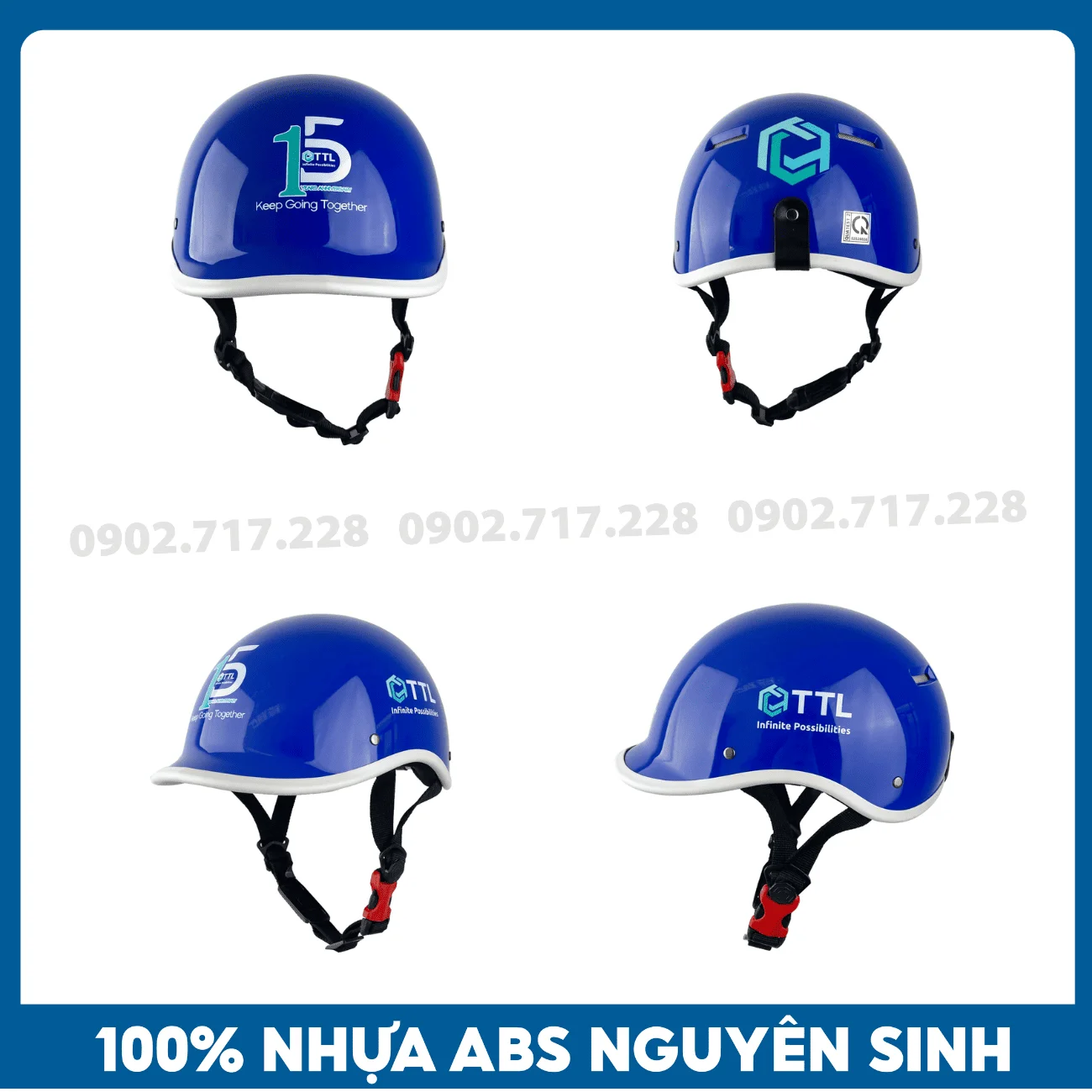 Nón bảo hiểm in logo Công ty TTL