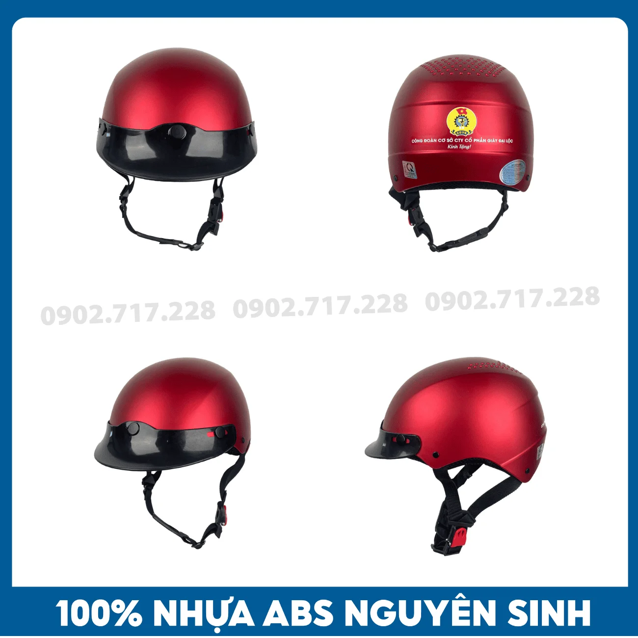 Nón bảo hiểm in logo Công ty Giày Đại Lộc