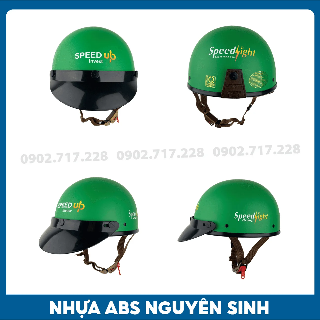 Nón bảo hiểm in logo Công ty Speedup Invest