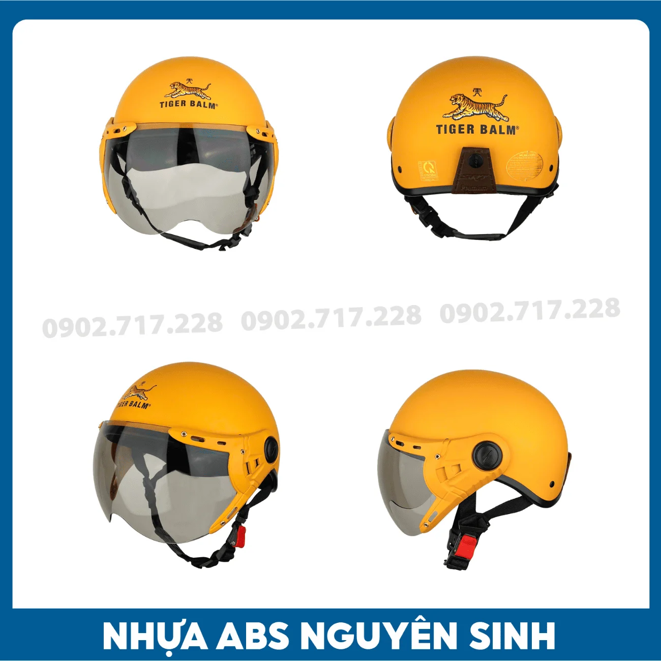 Nón bảo hiểm in logo Công ty Tiger Balm