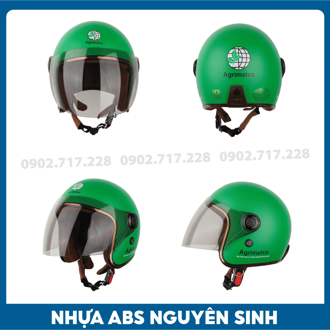 Nón bảo hiểm in logo Công ty Agrimatco