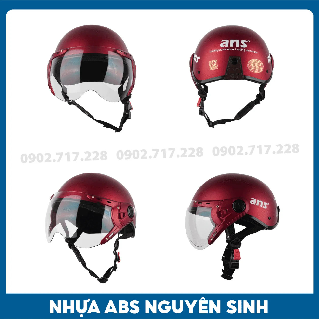 Nón bảo hiểm in logo Công ty ANS Việt Nam