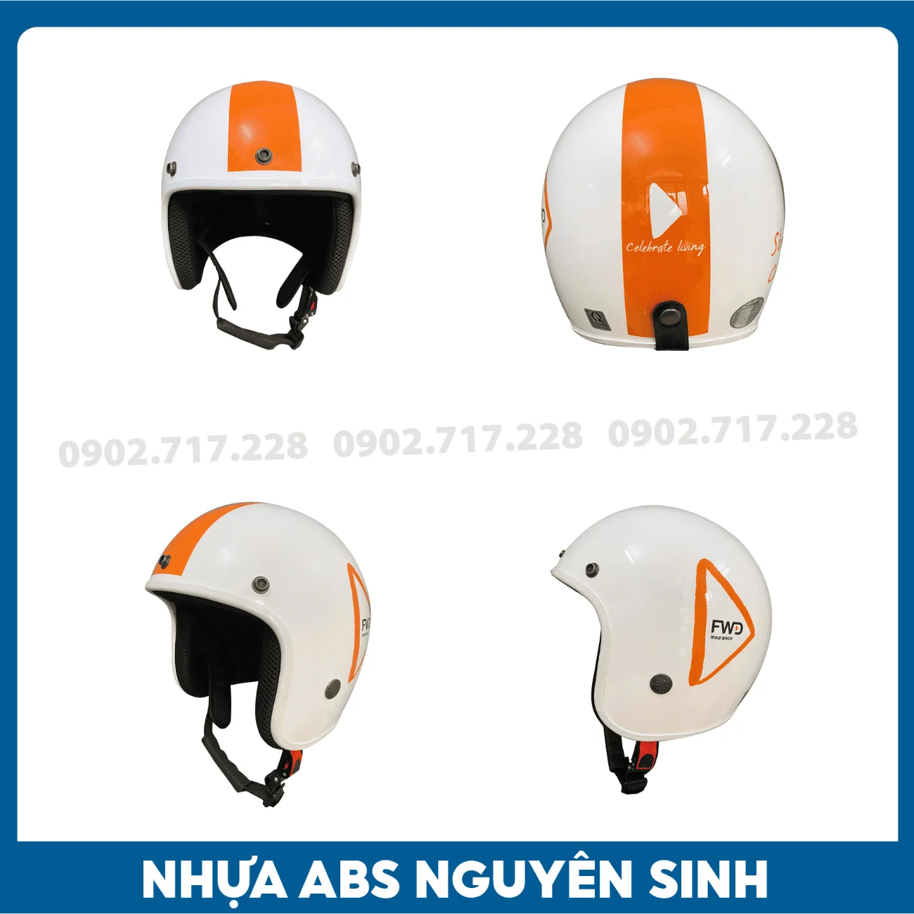 Nón bảo hiểm in logo Bảo hiểm FWD