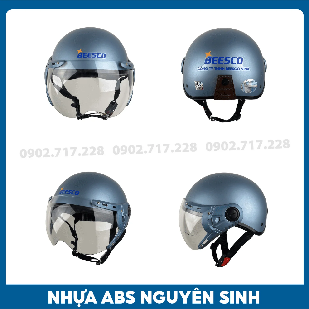 Nón bảo hiểm in logo Công ty Beesco Vina