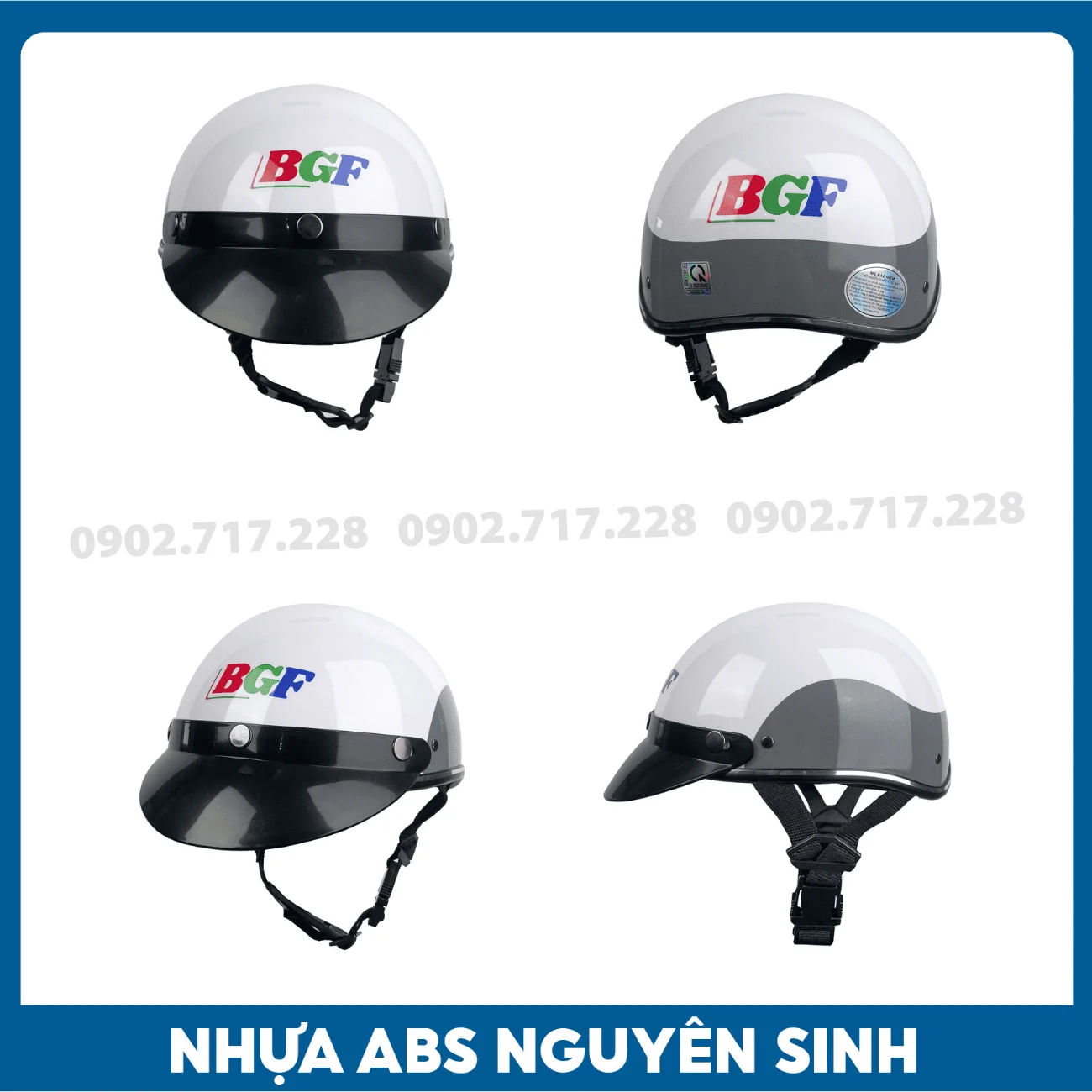 Nón bảo hiểm in logo Công ty BGF