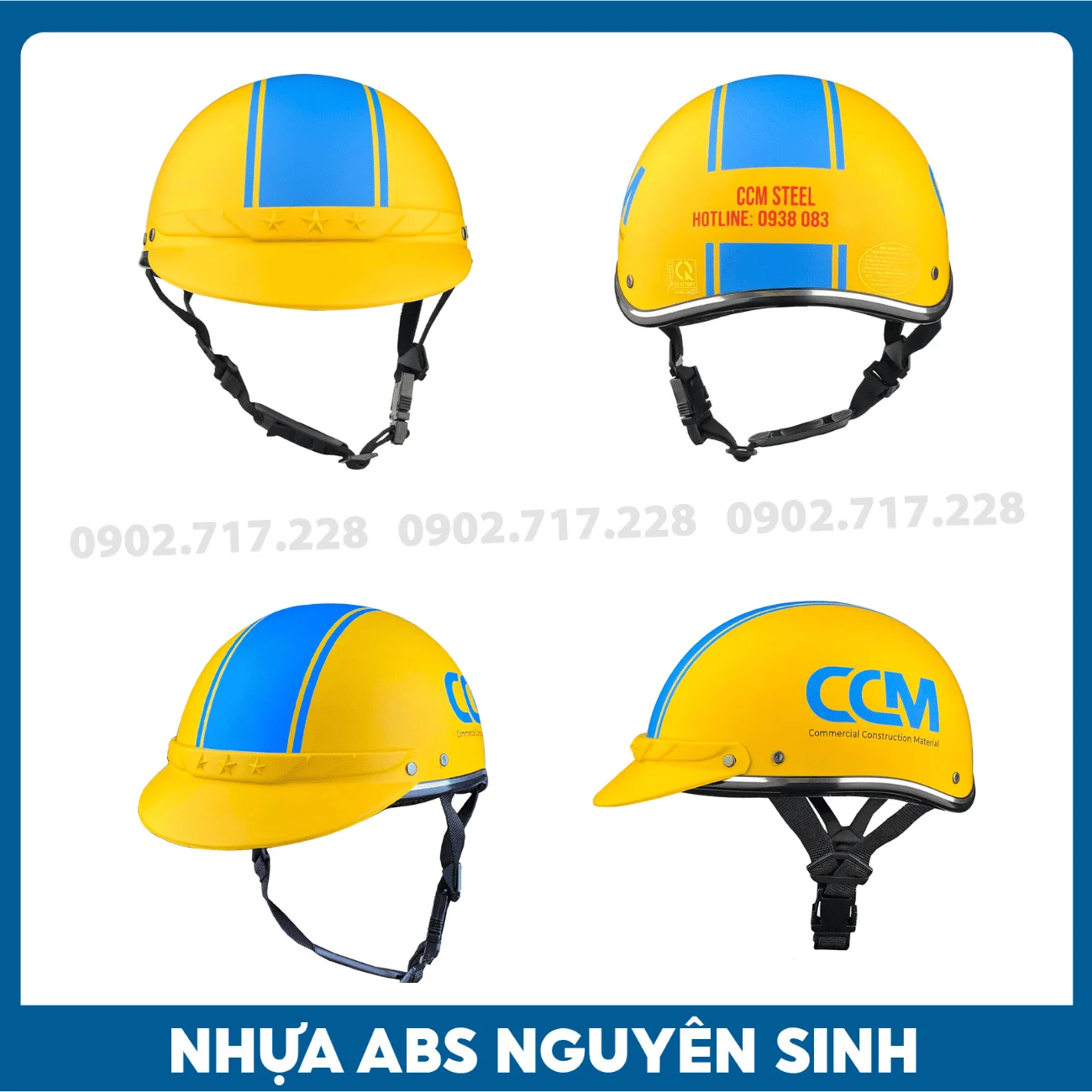 Nón bảo hiểm in logo Công ty CCM Steel