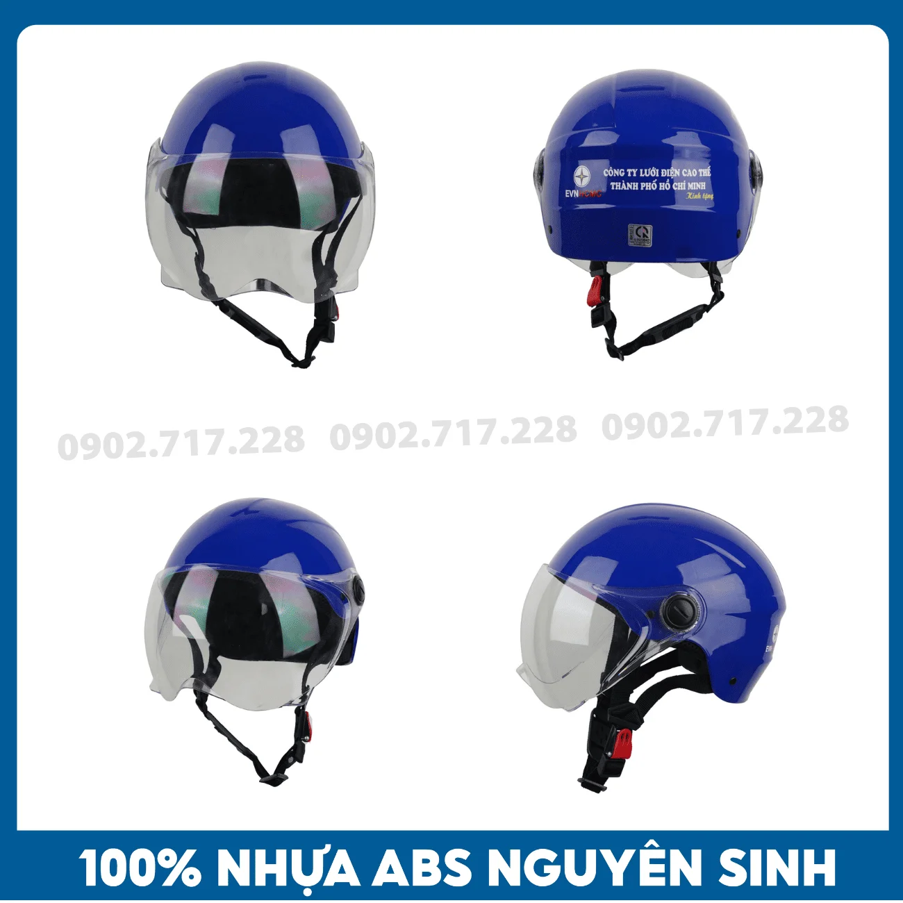 Nón bảo hiểm in logo Công ty Lưới điện TPHCM