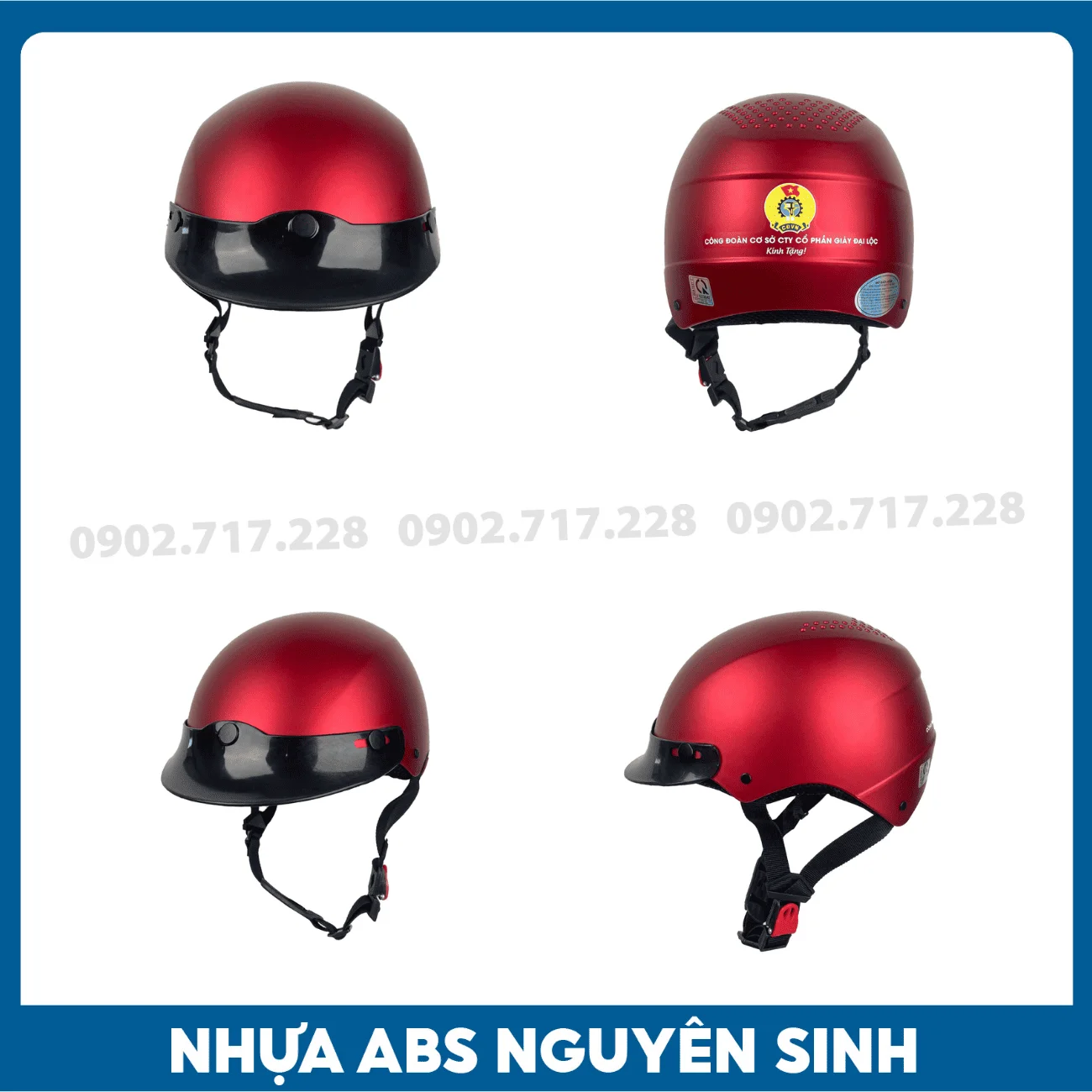 Nón bảo hiểm in logo Công ty Giày Đại Lộc