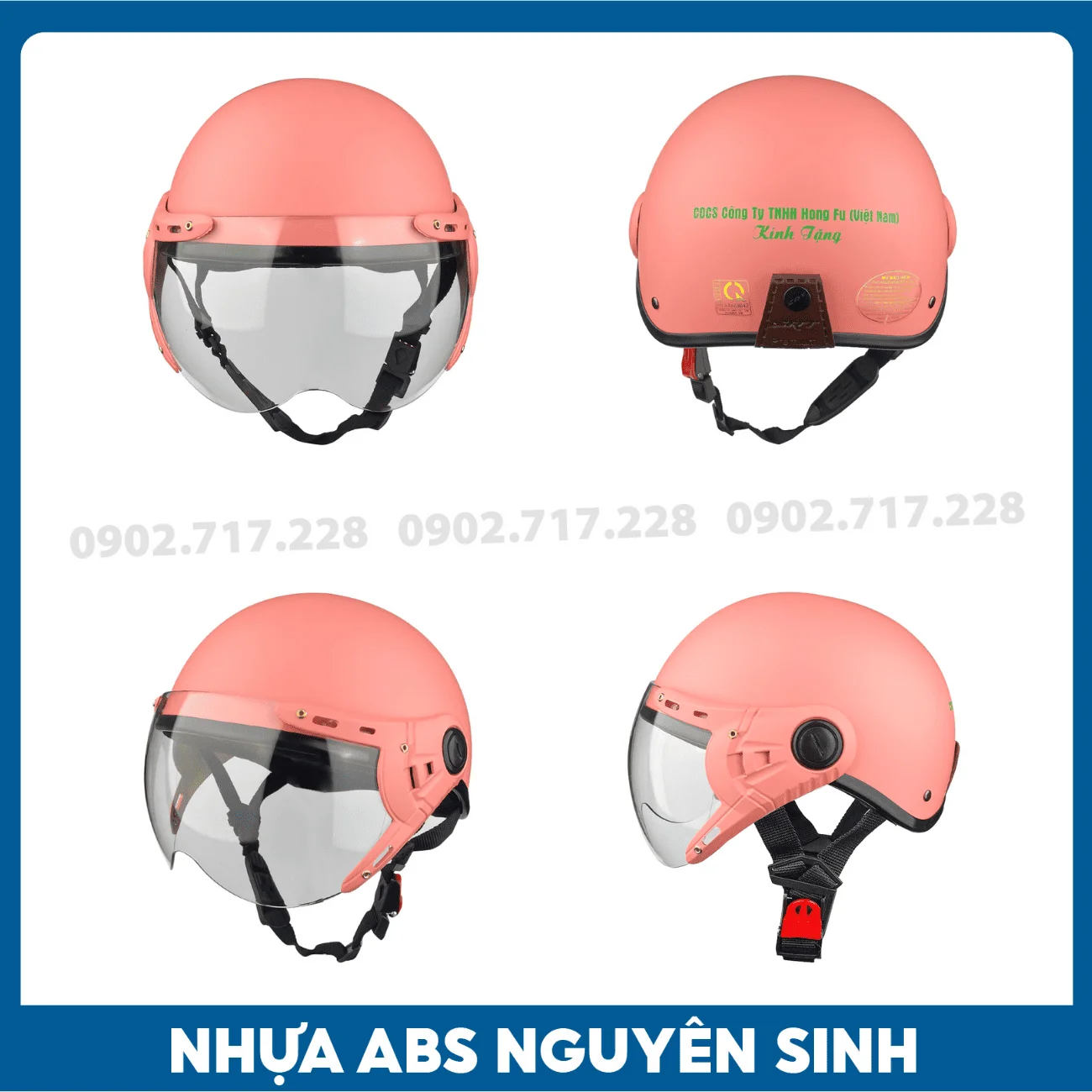 Nón bảo hiểm in logo Công ty Hong Fu