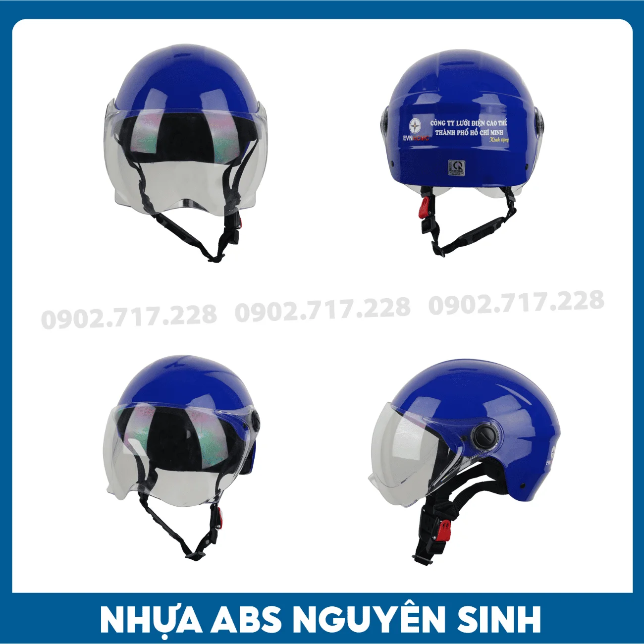 Nón bảo hiểm in logo Công ty Lưới điện TPHCM