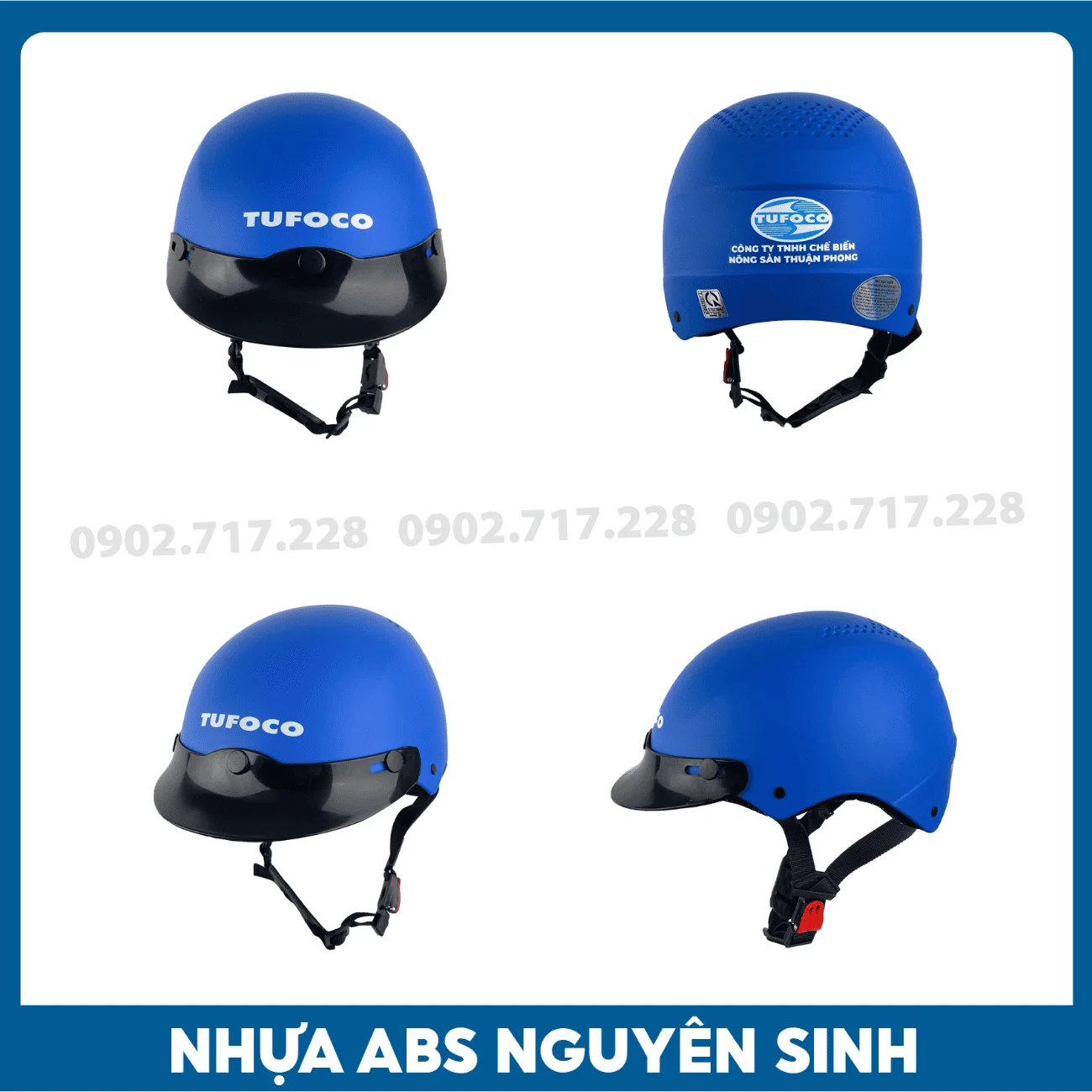 Nón bảo hiểm in logo Nông sản Tufoco
