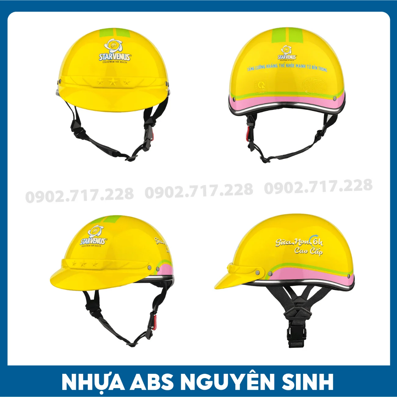 Nón bảo hiểm in logo Công ty Star Venus