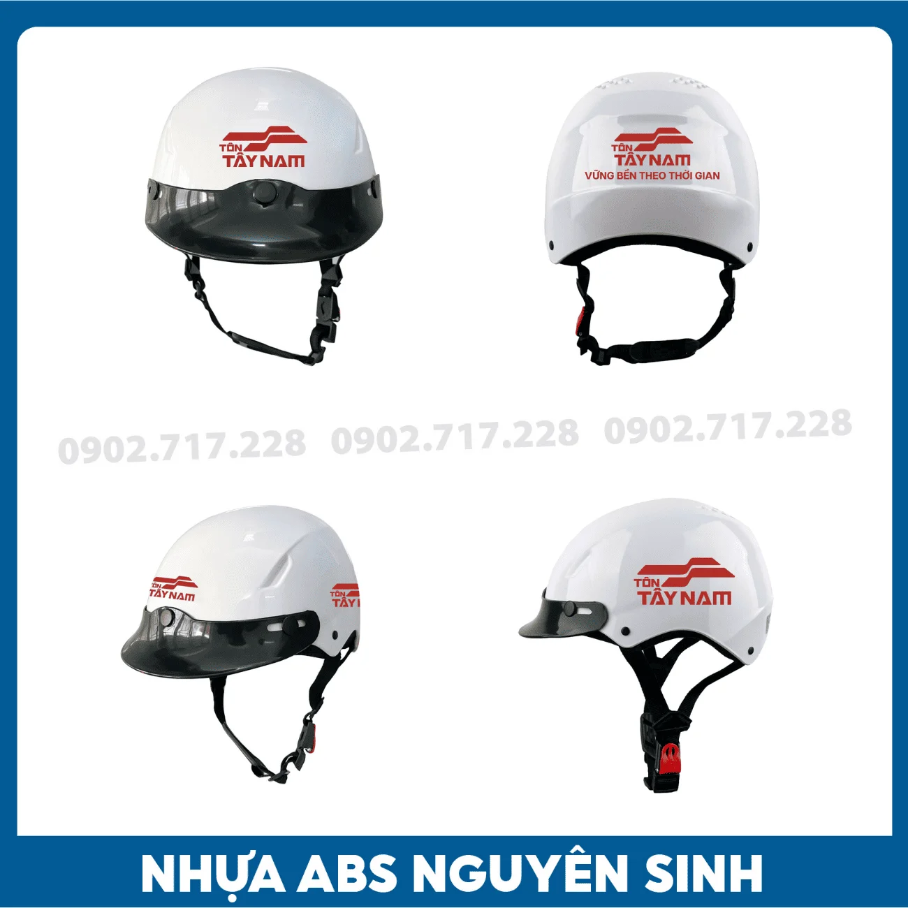 Nón bảo hiểm in logo Công ty Tôn Tây Nam