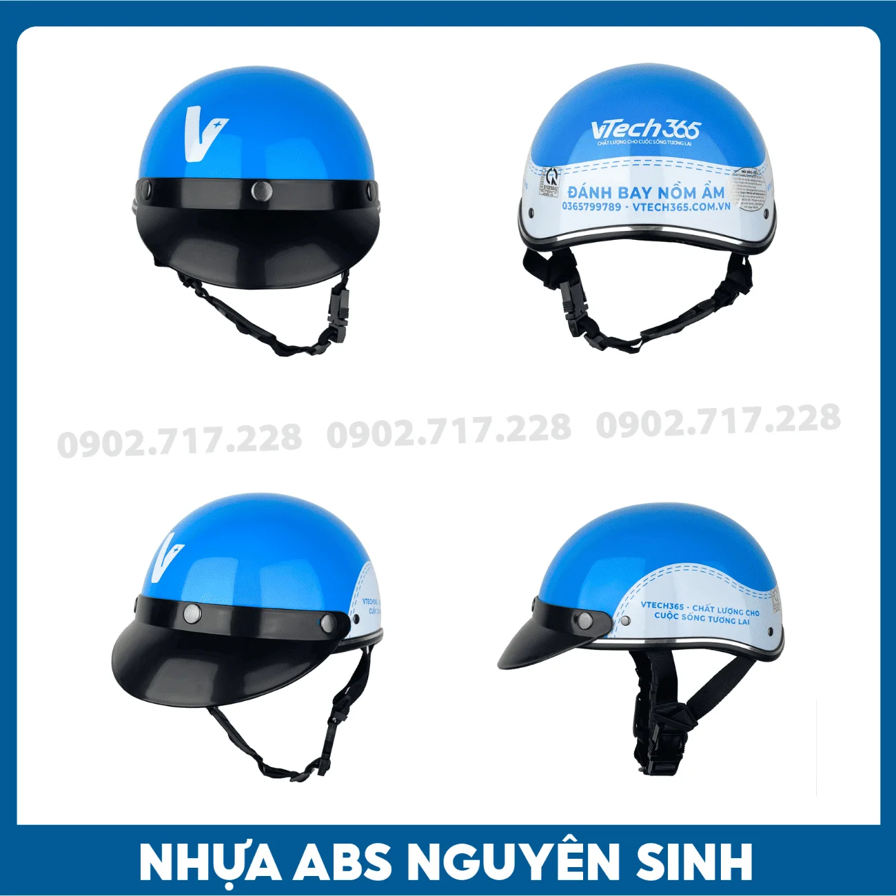 Nón bảo hiểm in logo Công ty VT365