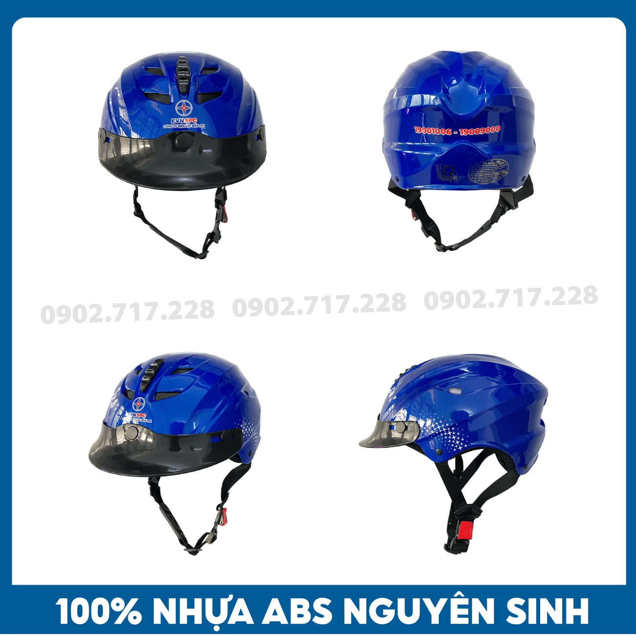 Nón bảo hiểm in logo Điện lực EVN SPC
