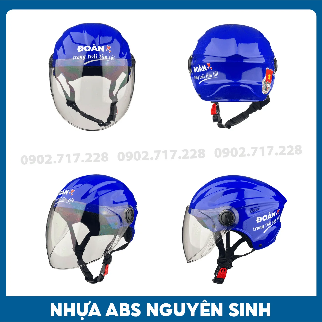 Nón bảo hiểm in logo Đoàn Thanh niên Việt Nam