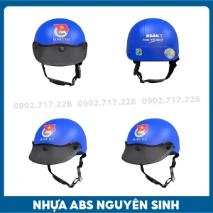 Nón bảo hiểm in logo Đoàn xã Phú Túc