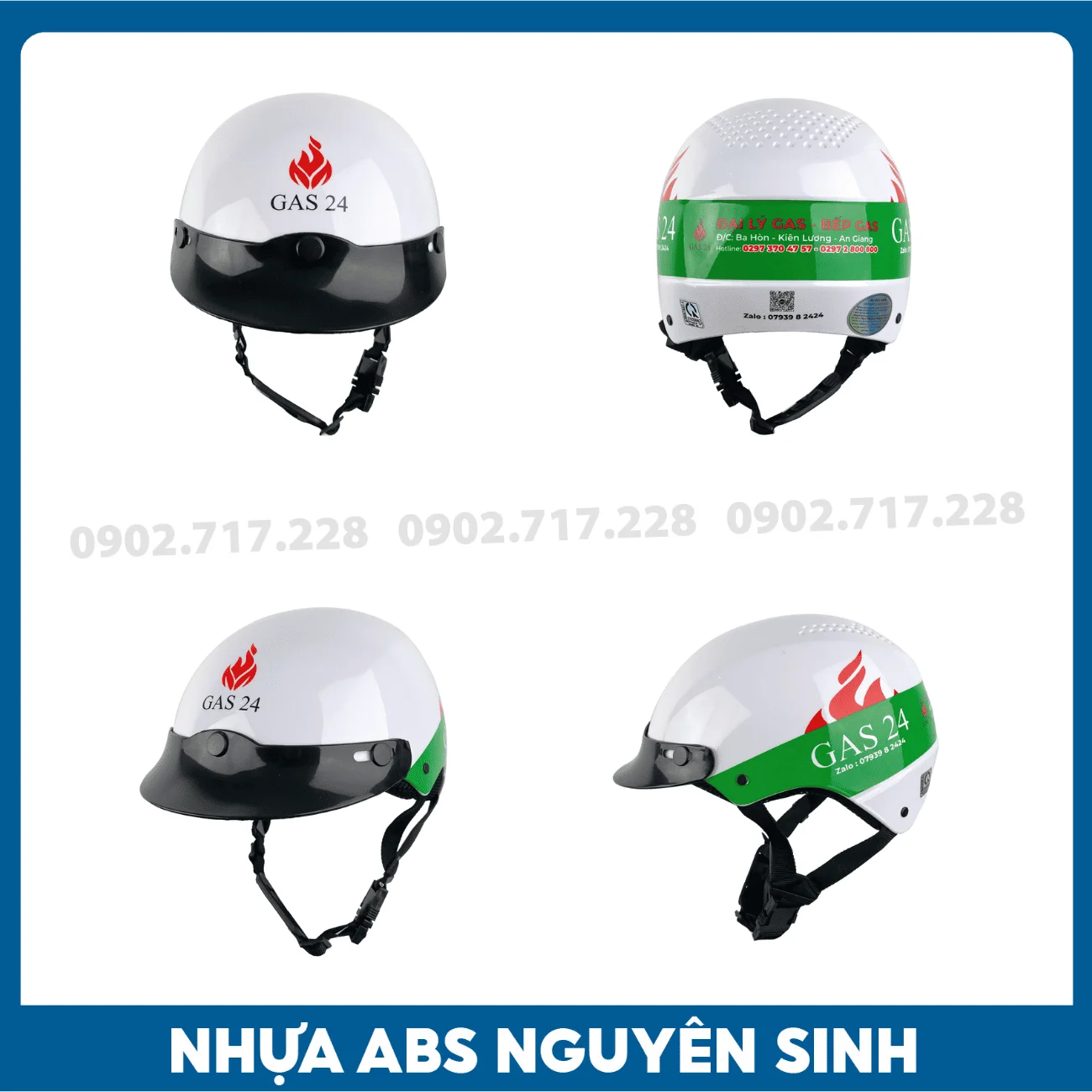 Nón bảo hiểm in logo GAS 24