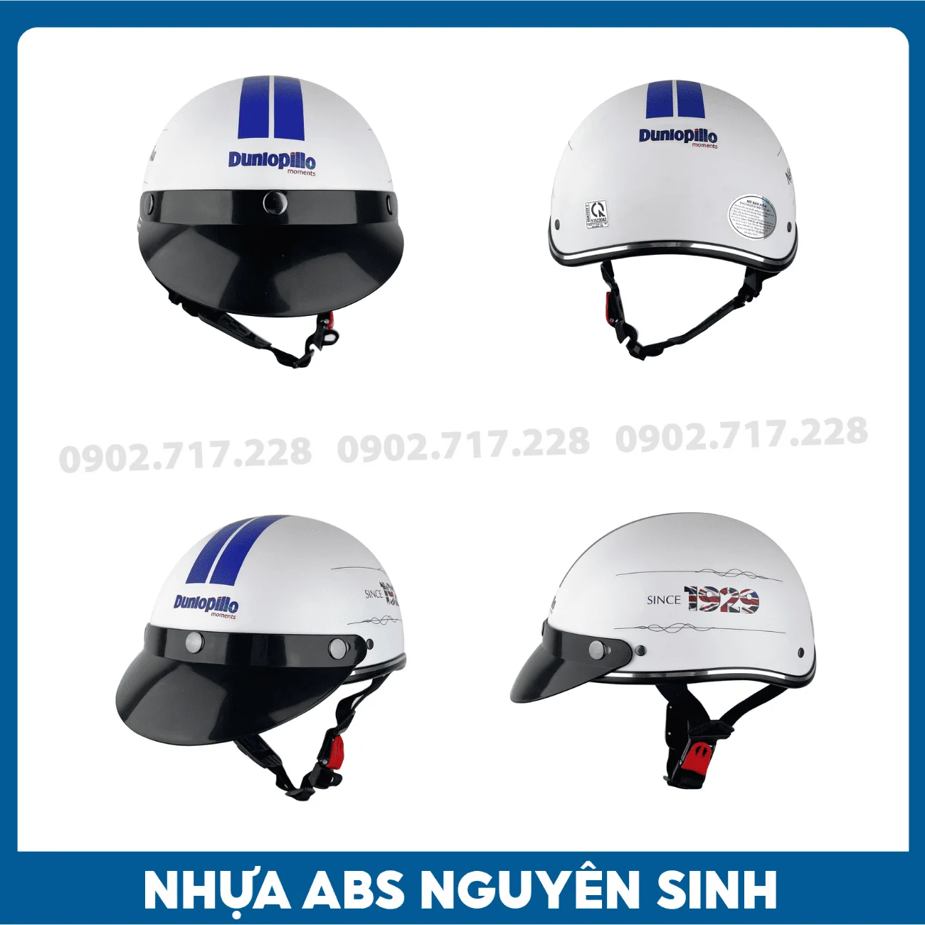 Nón bảo hiểm in logo Nệm Dunlopillo