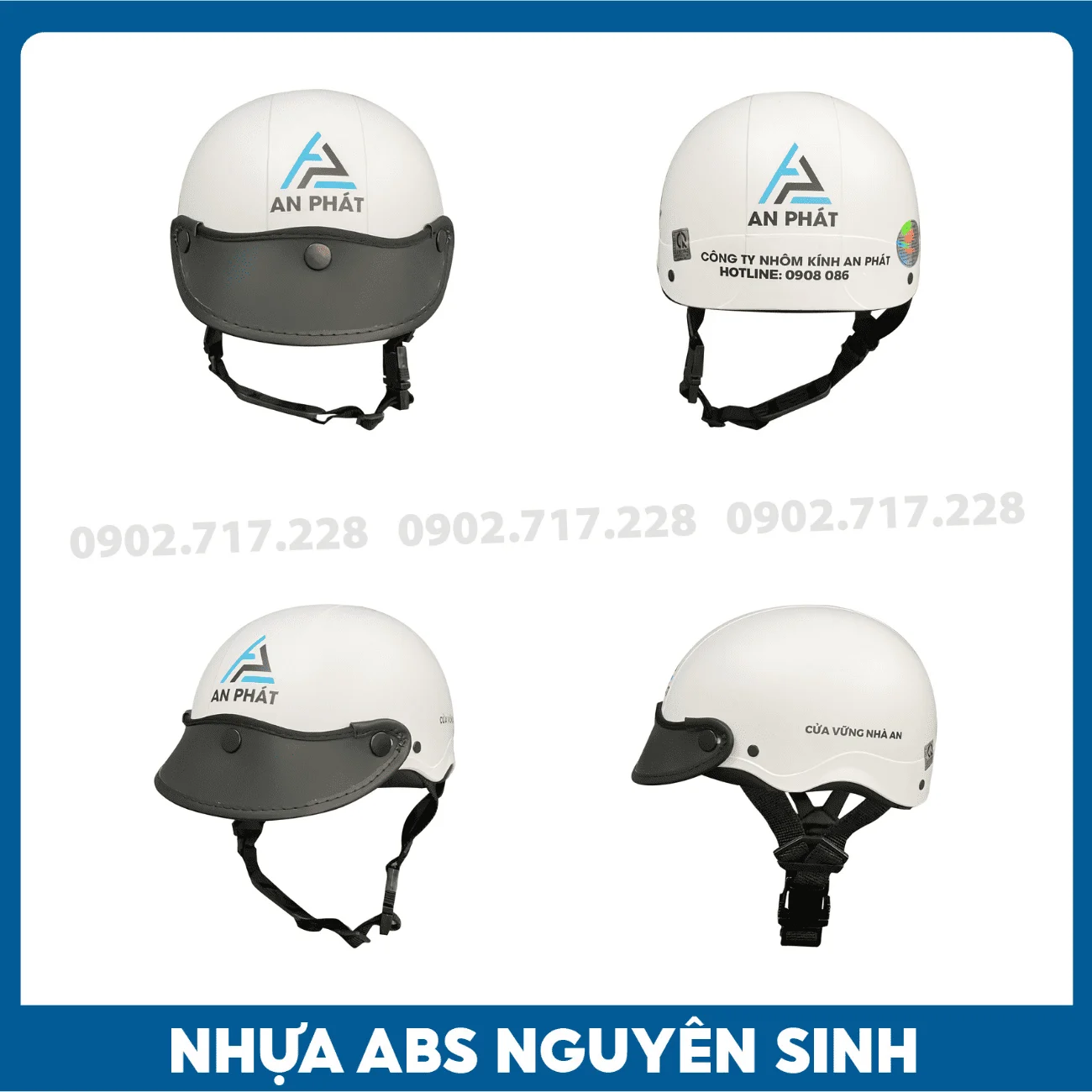 Nón bảo hiểm in logo Nhôm An Phát