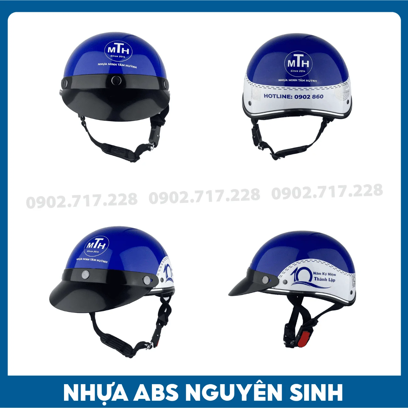 Nón bảo hiểm in logo nhựa Minh Tâm Huỳnh