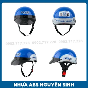 Nón bảo hiểm in logo Nước giặt Lozzi