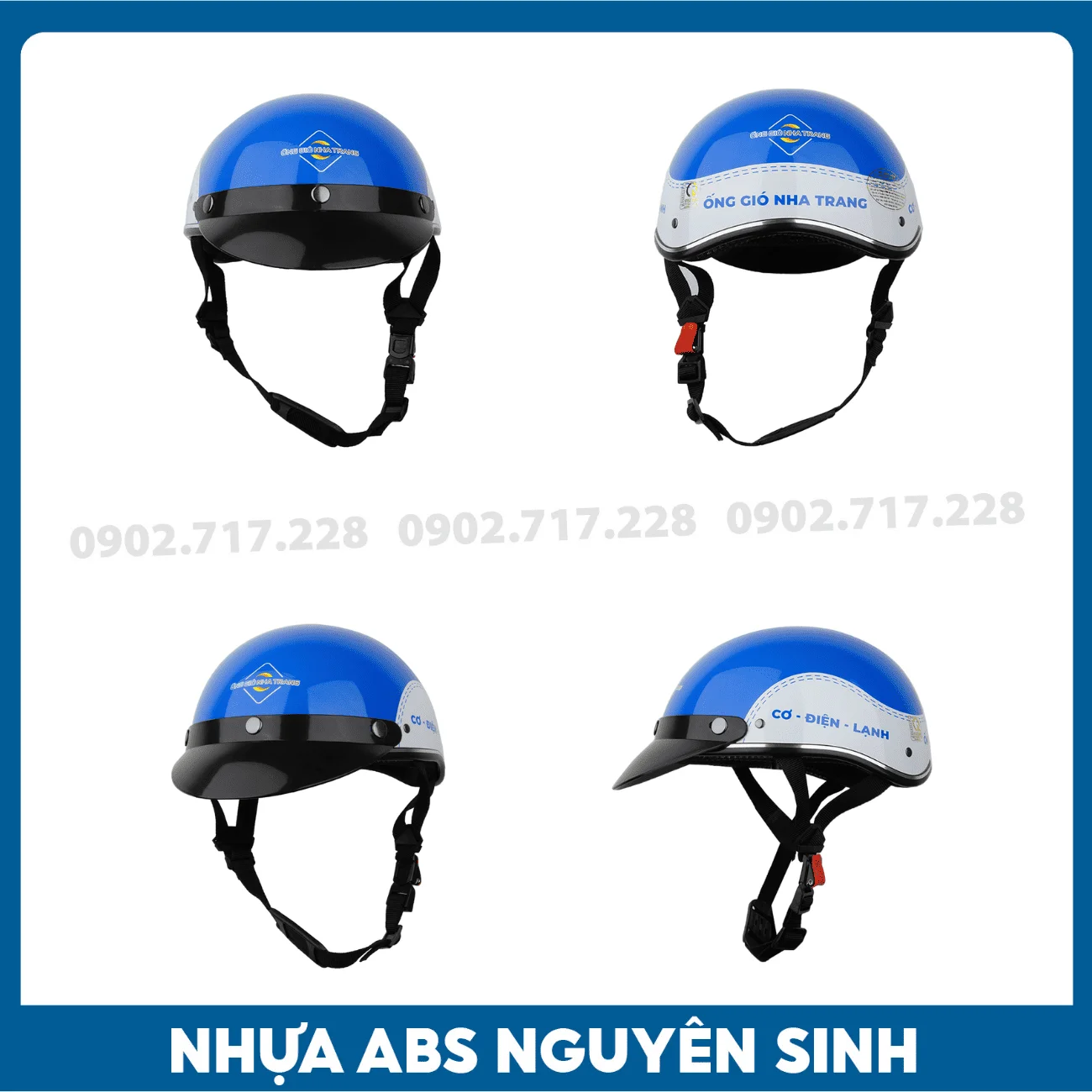 Nón bảo hiểm in logo Ống gió Nha Trang