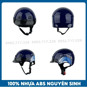 Nón bảo hiểm in logo Quỹ TDND Lộc Hòa