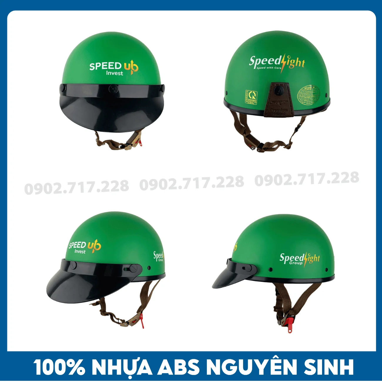 Nón bảo hiểm in logo Speedup Invest