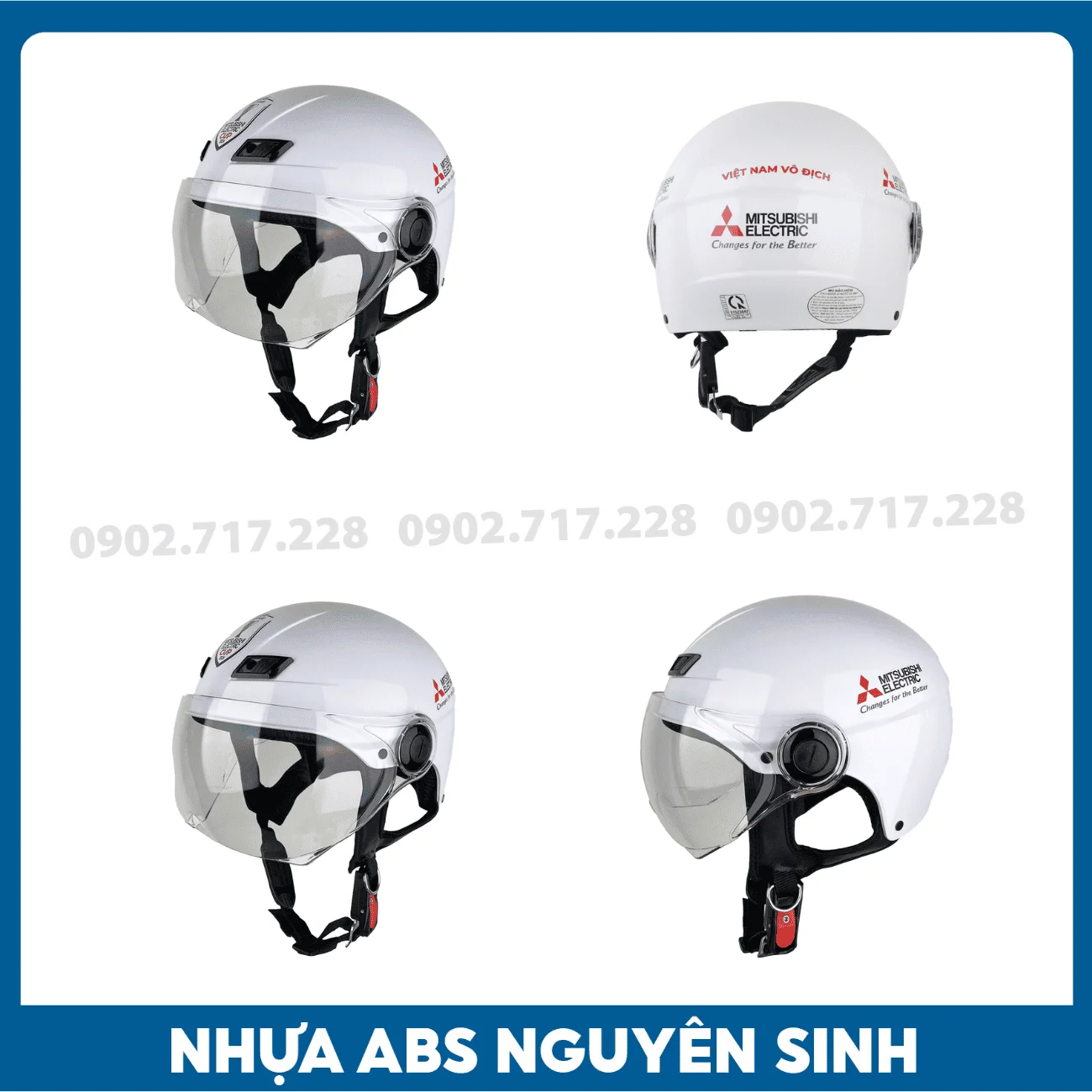 Nón bảo hiểm in logo Tập đoàn Mitsubishi Electric