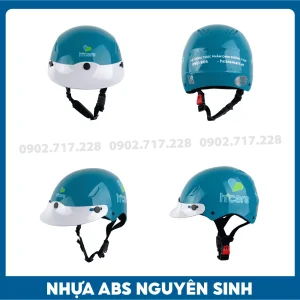 Nón bảo hiểm in logo Thực phẩm Hcare