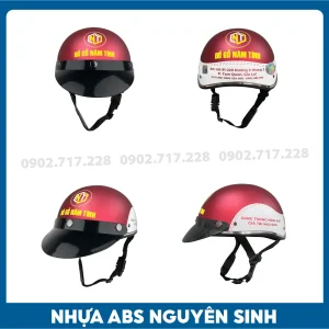 Nón bảo hiểm in logo Tiệm gỗ Năm Tình