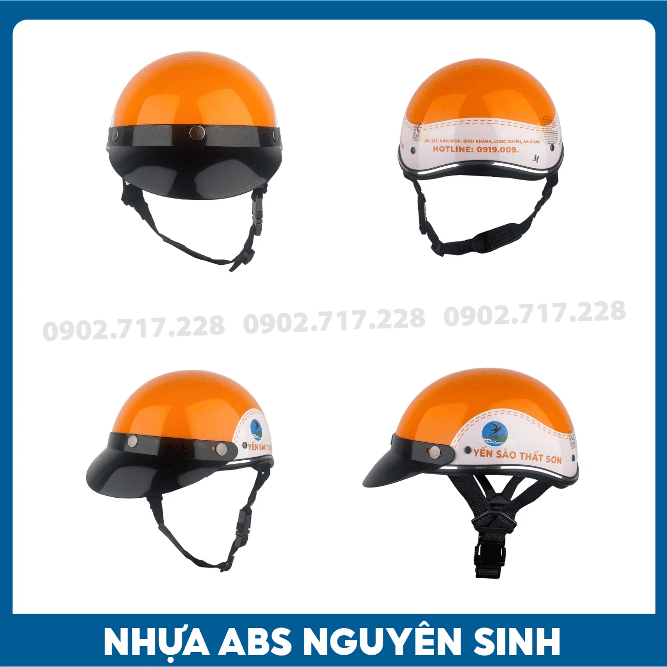 Nón bảo hiểm in logo Yến sào Thất Sơn